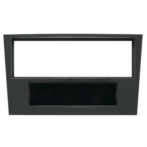 MASCHERINA MONTAGGIO AUTORADIO OPEL CORSA D ASTRA H ANTARA ZAFIRA B GRIGIO SCURO 1 DIN CON CASSETTINO