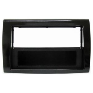 MASCHERINA MONTAGGIO AUTORADIO FIAT BRAVO 1 DIN CON CASSETTINO OPPURE 2 DIN NERO LUCIDO