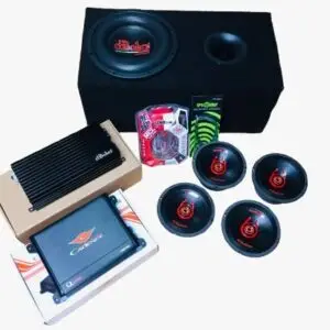 IMPIANTO STEREO COMPLETO STAGE 2 (MEDIUM) IN PREDISPOSIZIONE ORIGINALE AD ALTA EFFICIENZA COMPRENDE AMPLIFICATORI, ALTOPARLANTI, SUBWOOFER E KIT CAVI