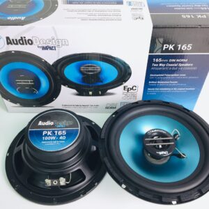COPPIA CASSE COASSIALI DA 16,5 100 WATT DA PREDISPOSIZIONE AUTO AUDIODESIGN BY IMPACT