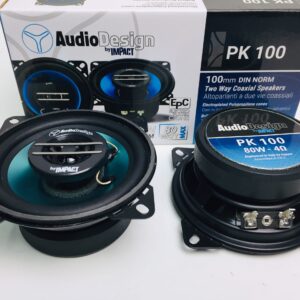 COPPIA CASSE COASSIALI DA 100 80 WATT DA PREDISPOSIZIONE AUTO AUDIODESIGN BY IMPACT