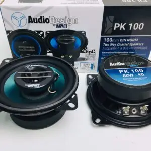 COPPIA CASSE COASSIALI DA 100 80 WATT DA PREDISPOSIZIONE AUTO AUDIODESIGN BY IMPACT