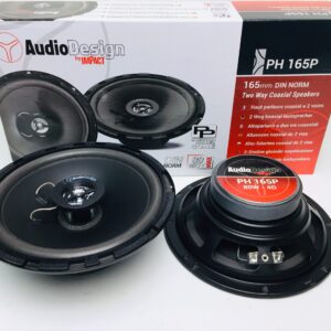 COPPIA CASSE COASSIALI DA 16,5 80 WATT DA PREDISPOSIZIONE AUTO AUDIODESIGN BY IMPACT