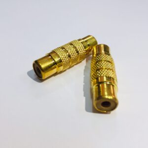 COPPIA CONNETTORI GIUNTI adattatore RCA femmina RCA femmina, DOPPIO FEMMINA RCA