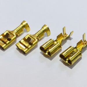 SET 4 FASTON FEMMINA CONNESSIONE SPINETTE CON CLIP INGRESSO 6 mm IN OTTONE audio