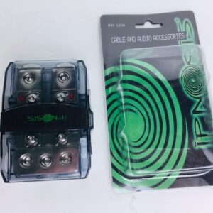 PORTAFUSIBILE AUTO IMPIANTO STEREO 3 INGRESSI 50mm 2 USCITE 50mm IPNOSIS camper