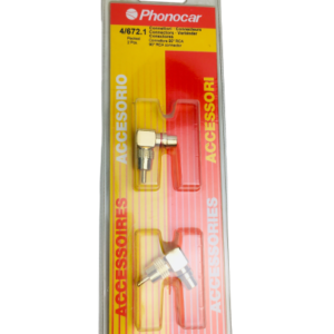 COPPIA CONNETTORI RCA CURVATI GIUNTI adattatore RCA femmina RCA maschio 90°