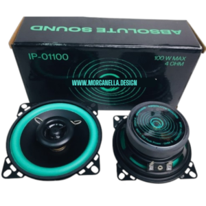 COPPIA CASSE COASSIALI DA 100 mm 50 WATT RMS 100 W MAX DA PREDISPOSIZIONE AUTO IPNOSIS