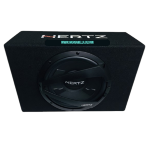 SUBWOOFER 25 CM HERTZ IN CASSA CON GRIGLIA DI PROTEZIONE DELL’ALTOPARLANTE 600 WATT