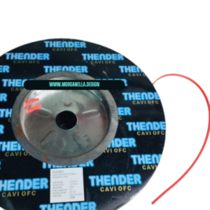 CAVO ALTOPARLANTI BIPOLARE RAME PURISSIMO DI ALTISSIMA QUALITA’ OFC THENDER 1,15 MMQ X2 AMPLIFICATORI AUTO GUAINA ARANCIO FLUO