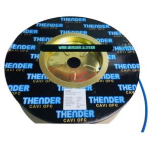 CAVO ALTOPARLANTI BIPOLARE RAME PURISSIMO DI ALTISSIMA QUALITA’ OFC THENDER 2,69 MMQ X2 AMPLIFICATORI AUTO GUAINA BLU