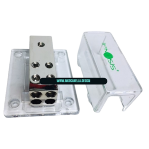 SDOPPIATORE DISTRIBUTORE CORRENTE AUTO IMPIANTO STEREO IPNOSIS CAVO 1 INGRESSO 25 4 USCITE 8 mm