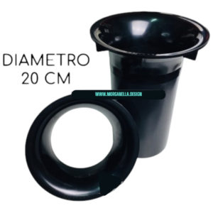 AIRPORT TUBO CONDOTTO REFLEX PER CASSE ACUSTICHE 200 mm 20 CM PER SUBWOOFER IN CASSA AUTOCOSTRUITA
