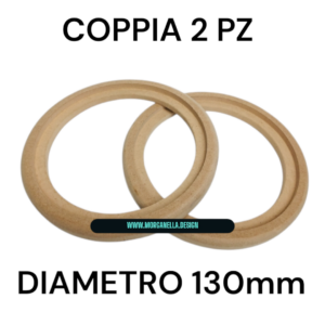 COPPIA SUPPORTI CERCHI IN LEGNO MDF 13 CM PER ALTOPARLANTI TWEETER TASCHE SUPPORTI IPNOSIS