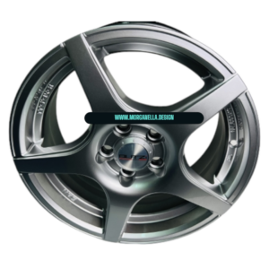 SET 4 CERCHI IN LEGA BUTZI COLORE GRIGIO METALLIZZATO DA 15 CANALE 6,5 5X100 ET 38 CENTRAGGIO 57,1