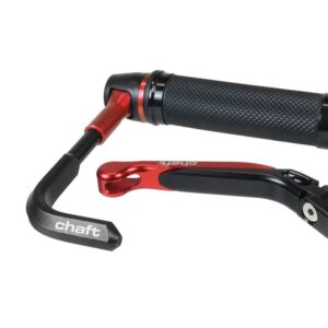 COPPIA PARALEVA FRENO E FRIZIONE UNIVERSALI NERO E ROSSO PER MOTO IN ALLUMINIO ANODIZZATO REGOLABILI