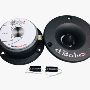 COPPIA TWEETER DIABOLICO 10 CM RK 25 BOBINA 25mm ALTA EFFICIENZA IN ALLUMINIO COMPRESI DI CONDENSATORI 100 WATT RMS